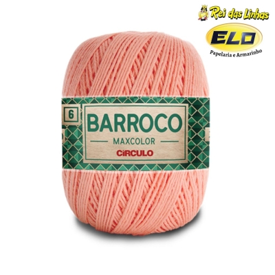 BARBANTE BARROCO MAXCOLOR N.6 200G-4514 PÊSSEGO