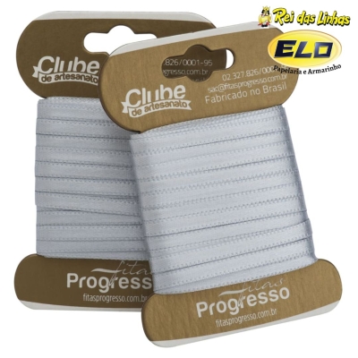 FITA CETIM PROGRESSO DUPLA PC 10MTS N.0-084 PRATA