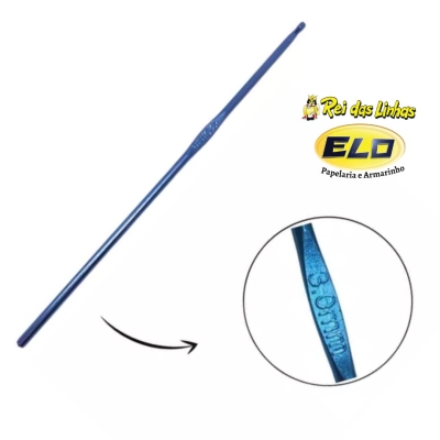 AGULHA CROCHE NYBC ALUMINIO BARBANTE(SITE)-3,0MM