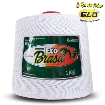 BARBANTE ECO BRASIL N.6 SOBERANO 1KG-BRANCO