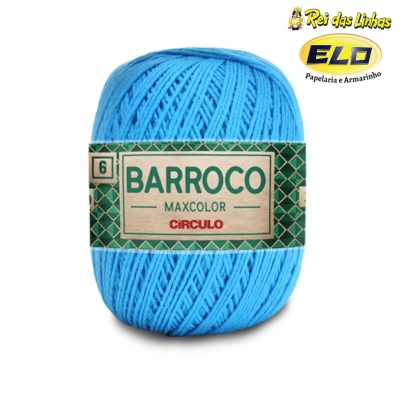 BARBANTE BARROCO MAXCOLOR N.6 400G-2194 AZUL TURQUEZA