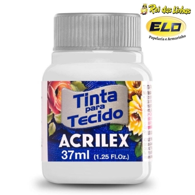 TINTA TECIDO ACRILEX 37ML-519 BRANCO