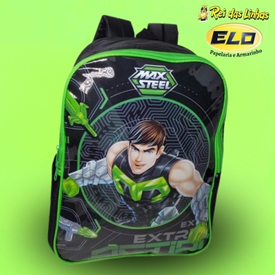 MOCHILA MAXLOG COSTA MAX STEEL IS35963MS CINZA-