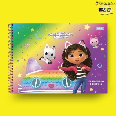 CADERNO FORONI CARTOGRAFIA C/D 80FLS GABBY-