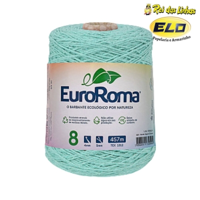 BARBANTE EURO ROMA 600GR N.8-800 VERDE AGUA CLARO