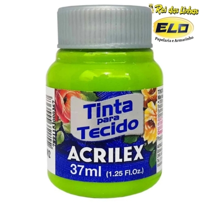 TINTA TECIDO ACRILEX 37ML-802 VERDE MAÇA