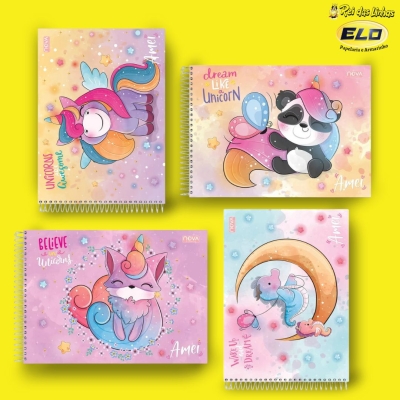 CADERNO NOVA DESENHO ESP. CD 80FLS AMEI-