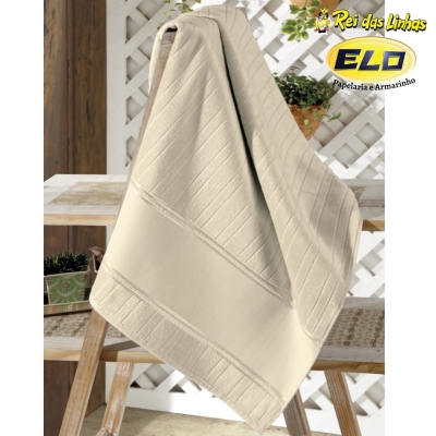 TOALHA BANHO DOHLER VELOUR ARTESANALLE LISO 70X140-6719 BEGE
