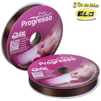 FITA CETIM PROGRESSO SIMPLES PC 50MTS N.3-340 MARROM CAFE