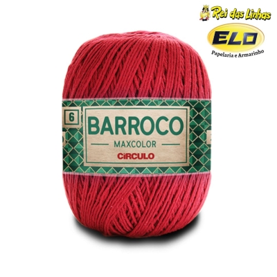 BARBANTE BARROCO MAXCOLOR N.6 200G-3402 VERMELHO