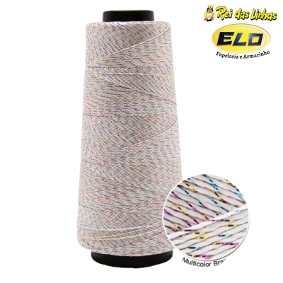 LINHA PRINCESA C/ BRILHO-3801 MULTICOLOR BRANCO