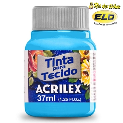 TINTA TECIDO ACRILEX 37ML-535 AZUL MAR