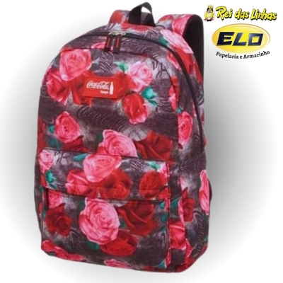 MOCHILA PACIFIC COSTAS COCA COLA CARMIM 7840804-