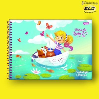 CADERNO JANDAIA DESENHO ESP CD 80FLS TURMA-DA BELA