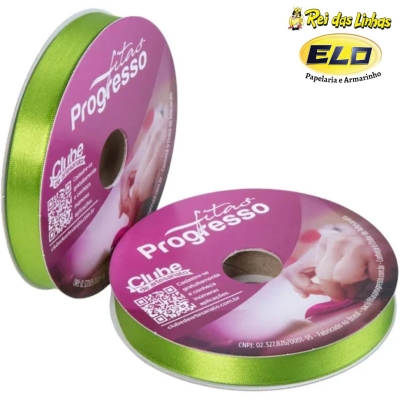 FITA CETIM PROGRESSO SIMPLES PC 50MTS N.3-677 VERDE FOLHA