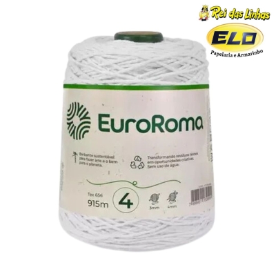 BARBANTE EURO ROMA 600GR N.4-200 BRANCO