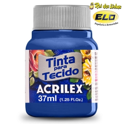 TINTA TECIDO ACRILEX 37ML-502 AZUL COBALTO
