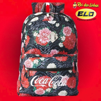 MOCHILA PACIFIC COSTAS COCA COLA FLORAL 7842604-