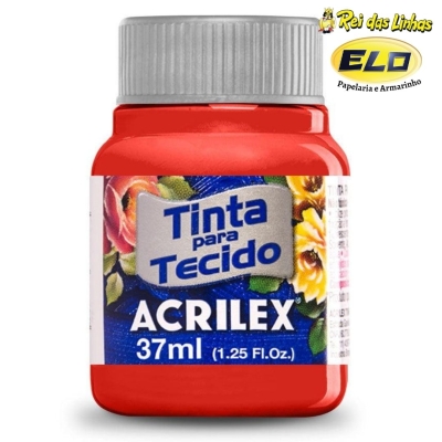 TINTA TECIDO ACRILEX 37ML-984 VERMELHO NATAL